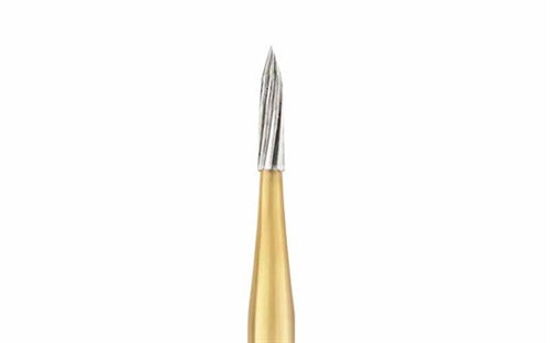 Beavers Kerr Dental Midwest Friction Grip FG #7902 Needle Shaped 12 Blade Trimming & Finishing Burs 100/Pk Beavers Kerr Dental Midwest Friction Grip FG #7902 Needle Shaped 12 Blade Trimming & Finishing Burs 100/Pk